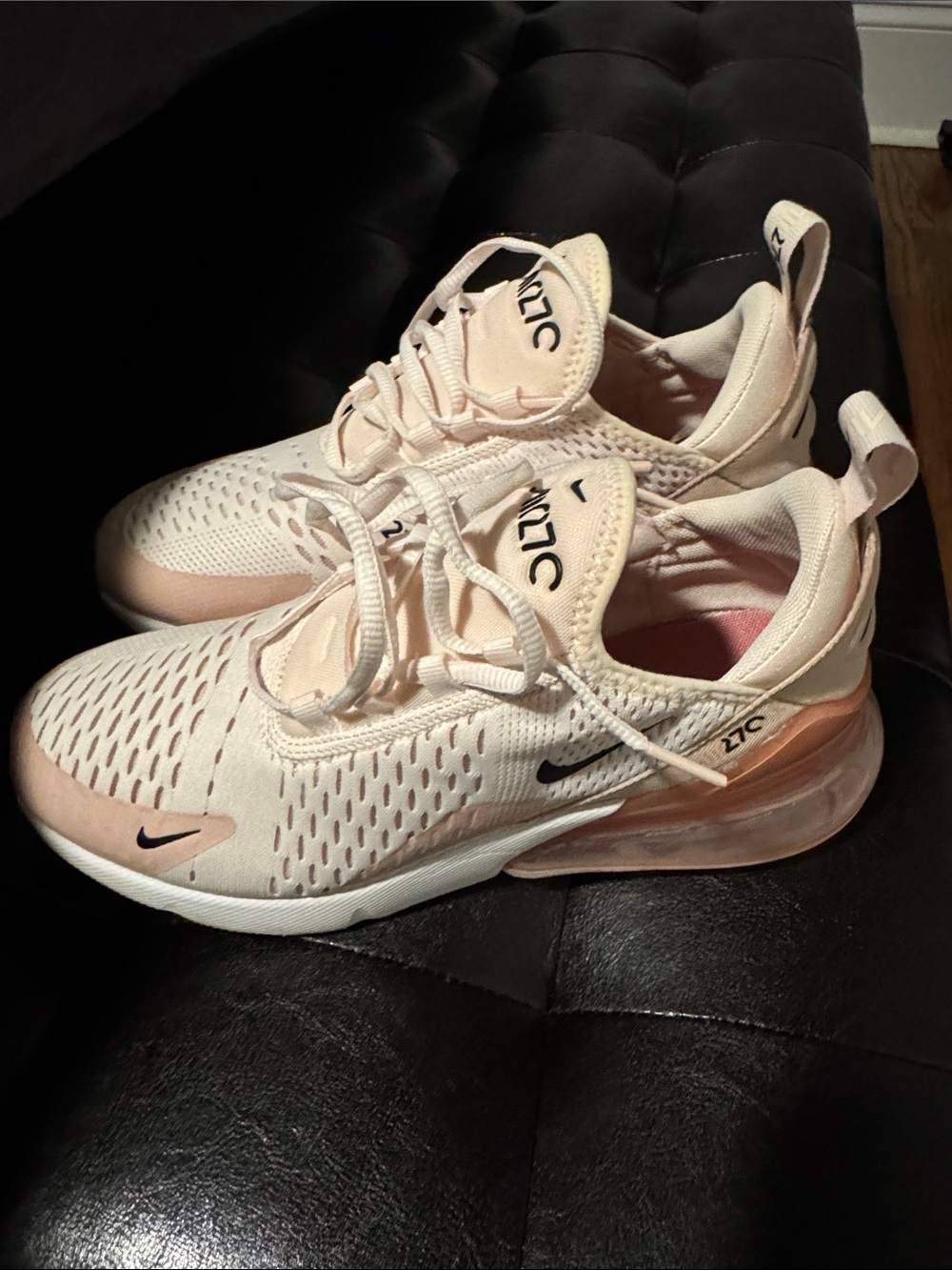Nike Women's Air Max 270 Pale Pink/Peach Athletic Sneakers